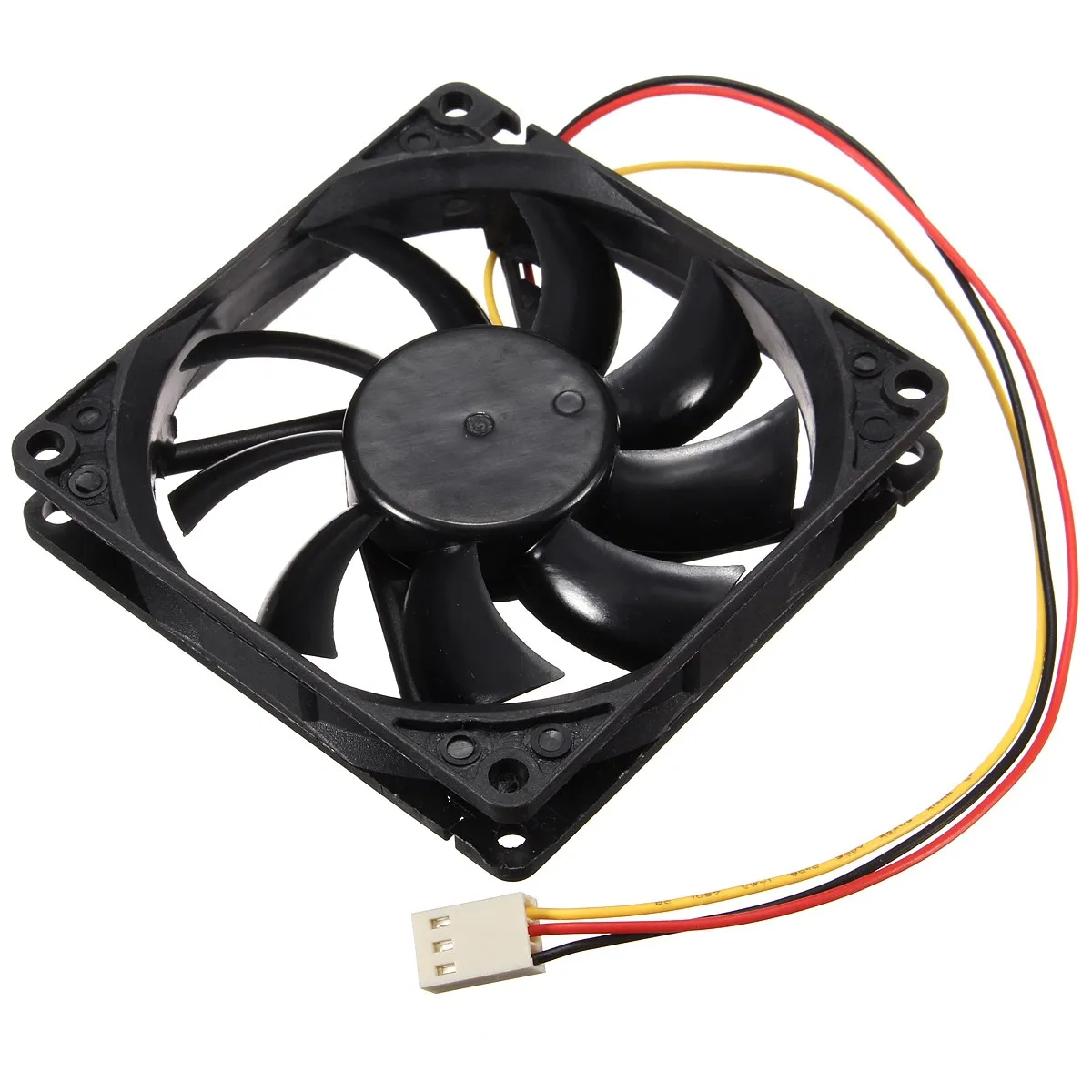 

universal DC 12V Efficient 3 Wire Pin 80x80x15mm Standard Super Wind Mute Cooling Cooler PC Computer Case CPU Fan Airflow Cable