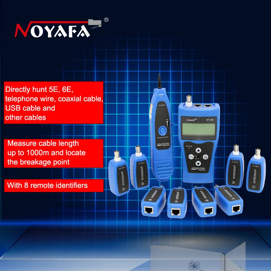 original noyafa nf 388 blue english version multi functional network