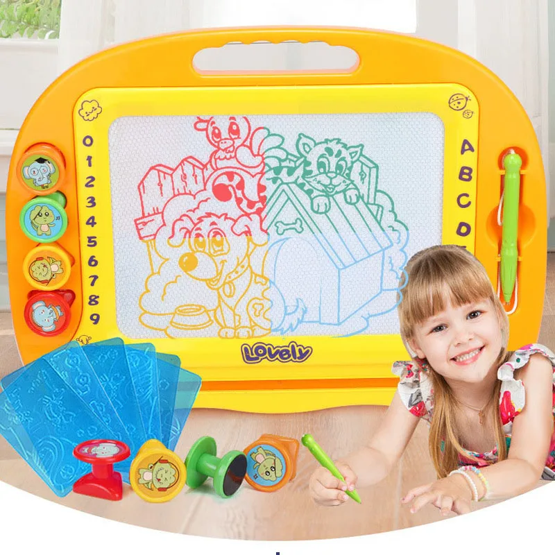 

Children's Puzzle Drawing Board Writing Board Painted Plastic Drawing Board Painting Writing Toys Educational Children's Toys