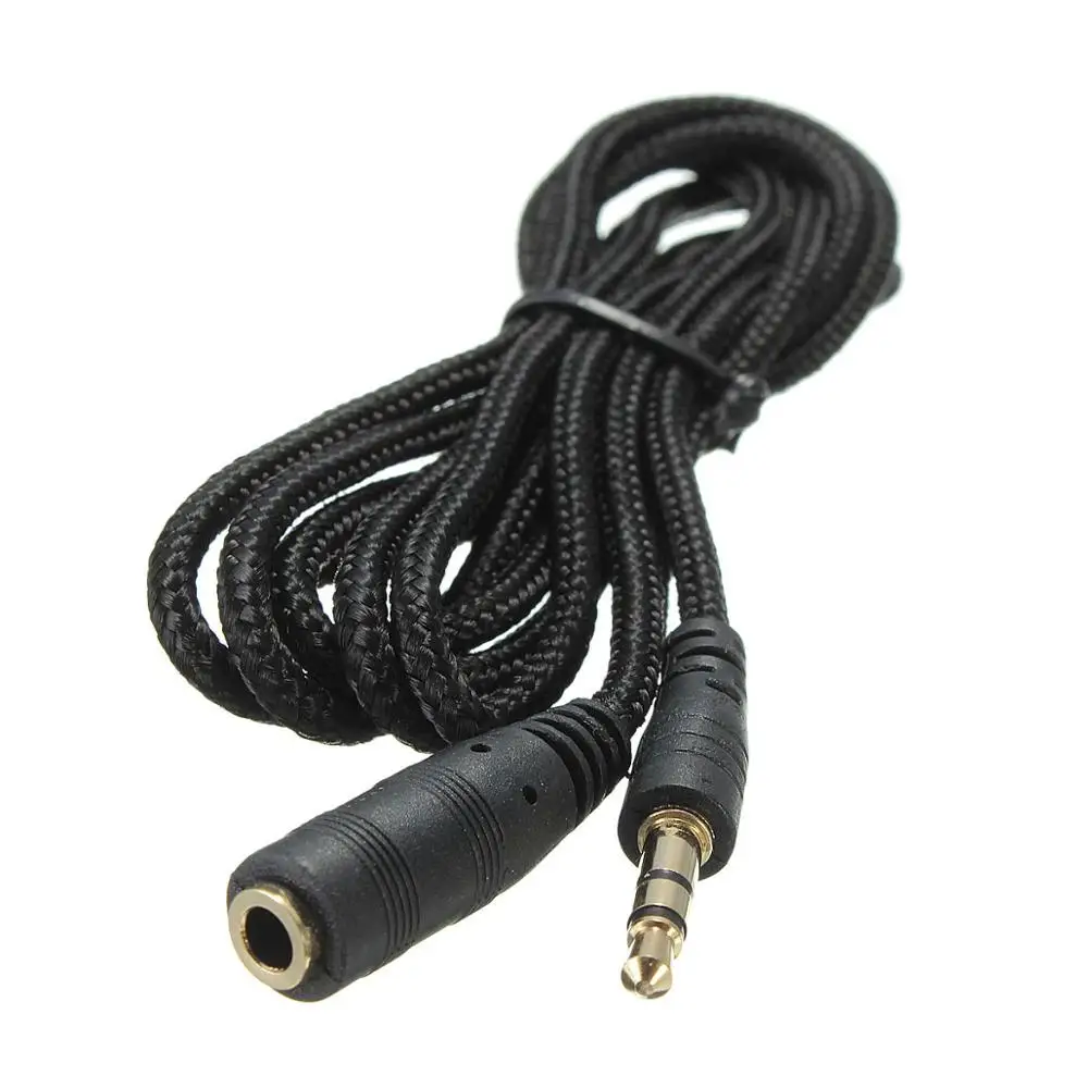 1.5m/2m/3m 3.5mm Jack Female to Male Earphone Headphone Stereo Audio
