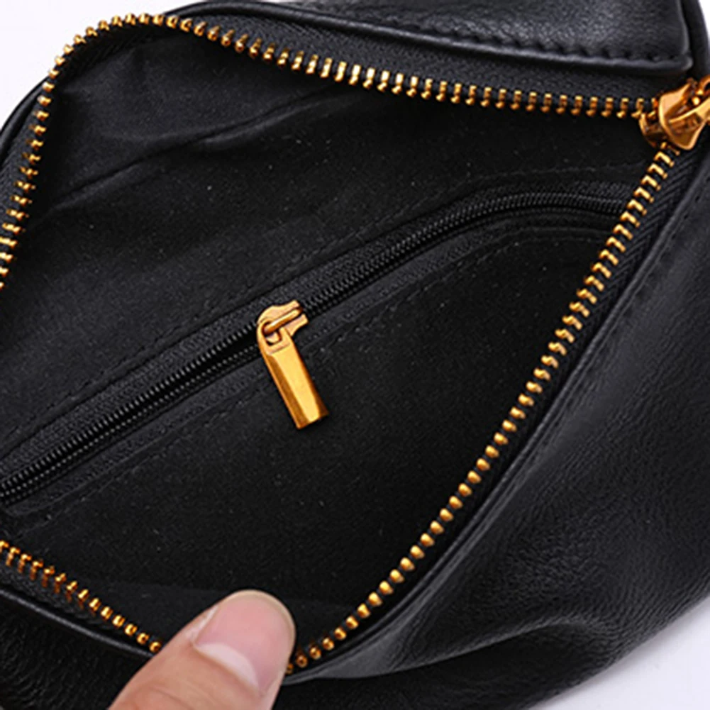 Модная женская кожаная сумка поясная на молнии с кисточками|Поясные сумки| |