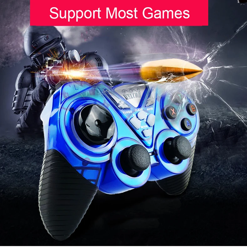 Vibration Joystick Dzhostik Wired USB PC Controller For TV PC Computer Steam Laptop For WinXPWin7Win8Win10 For Vista Gamepad (11)