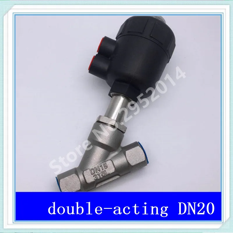 

DN20 304 stainless steel pneumatic Angle seat valve with high temperature steam Y type Angle seat valve 2 DN-20