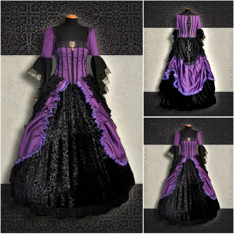 

HistoricalCustomer-made Halloween Dresses Gothic Cosplay Victorian dress Renaissance Dress Steampunk dress SZ US6-36 V-292