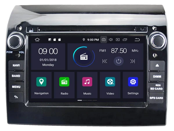 Top DE STOCK!!! AVGOTOP 4+64GB CAR DVD PLAYER for FIAT DUCATO Android 9.0system Built-In WiFi Car Radio DVR/WIFI+DSP+DAB NAVIGATION 2
