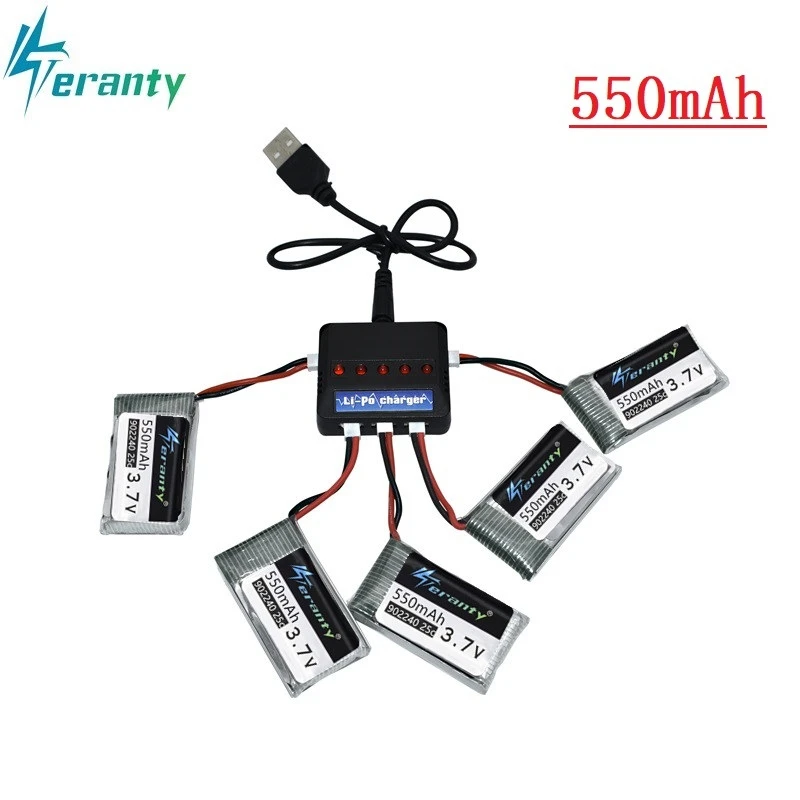 3 7 V 550mAh Lipo батарея и зарядное устройство для JXD 523 523W H43WH UFO вертолеты RC Quadcopter
