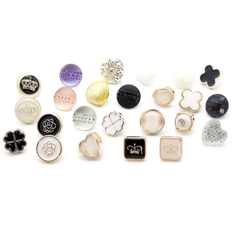 

Resin Buttons Plastic Buttons Plating Shank Jean Button For Women Shirt 50PCS Sewing Accessories For Crafts Clothes Decoration