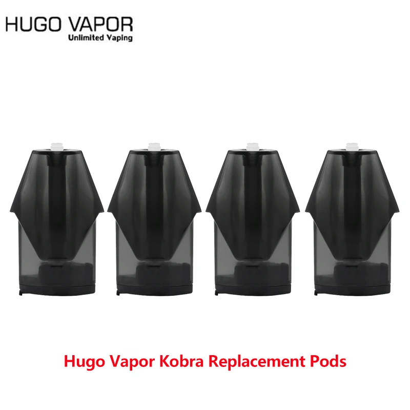 4 шт./упак. pod картриджи для Hugo vapor kobra pod Starter kit с 1,8 мл картридж 1.5ом Ом керамика катушки стручки аксессуар для электронных сигарет