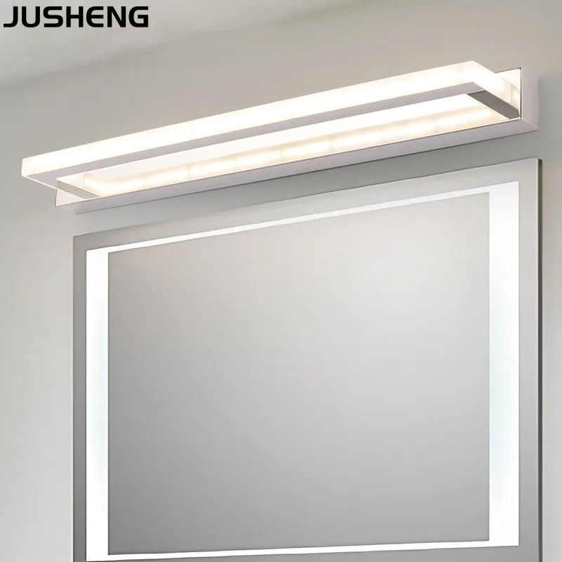 JUSHENG الحديثة مرآة حمام ليد أضواء داخلي 9 W 42 سنتيمتر الفولاذ المقاوم للصدأ الاكريليك حمام الغرور جدار أضواء JUSHENG الحديثة مرآة حمام ليد أضواء داخلي 9 W 42 سنتيمتر الفولاذ المقاوم للصدأ الاكريليك حمام الغرور جدار أضواء