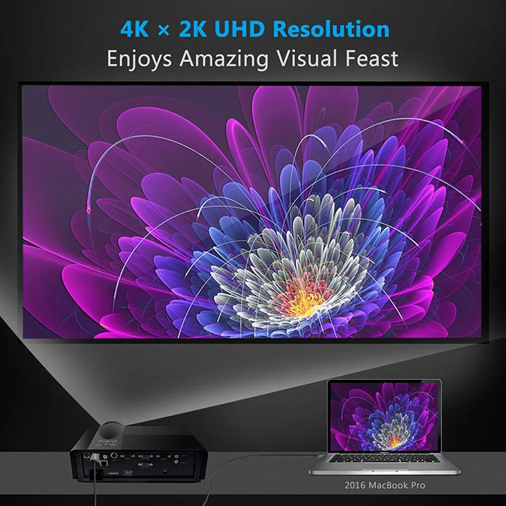 Купить 2 м 4 к * 2 к тип USB-с высокой четкости для тв HDMI и AV кабель ...