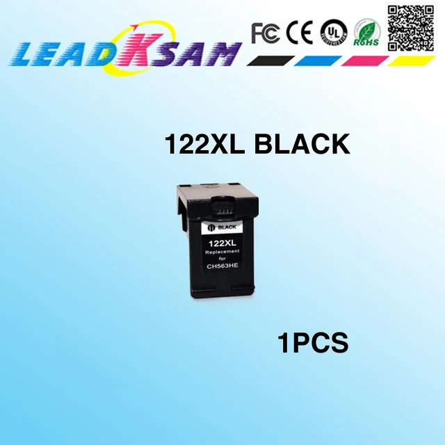 1x compatible ink cartridge for hp 122 CH563HE for hp122 122xl black ink cartridge Deskjet 1510