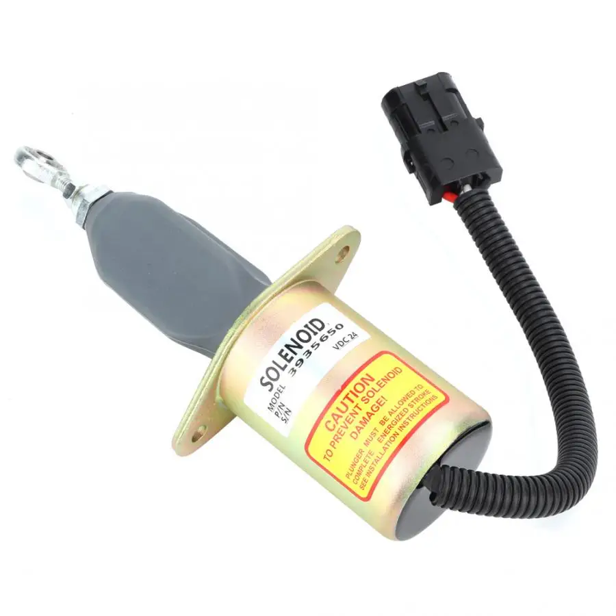 

Solenoid 24V Engine Shut off Stop Solenoid Valve Replacement Kit Fit for Cummins Dongfeng 3935650