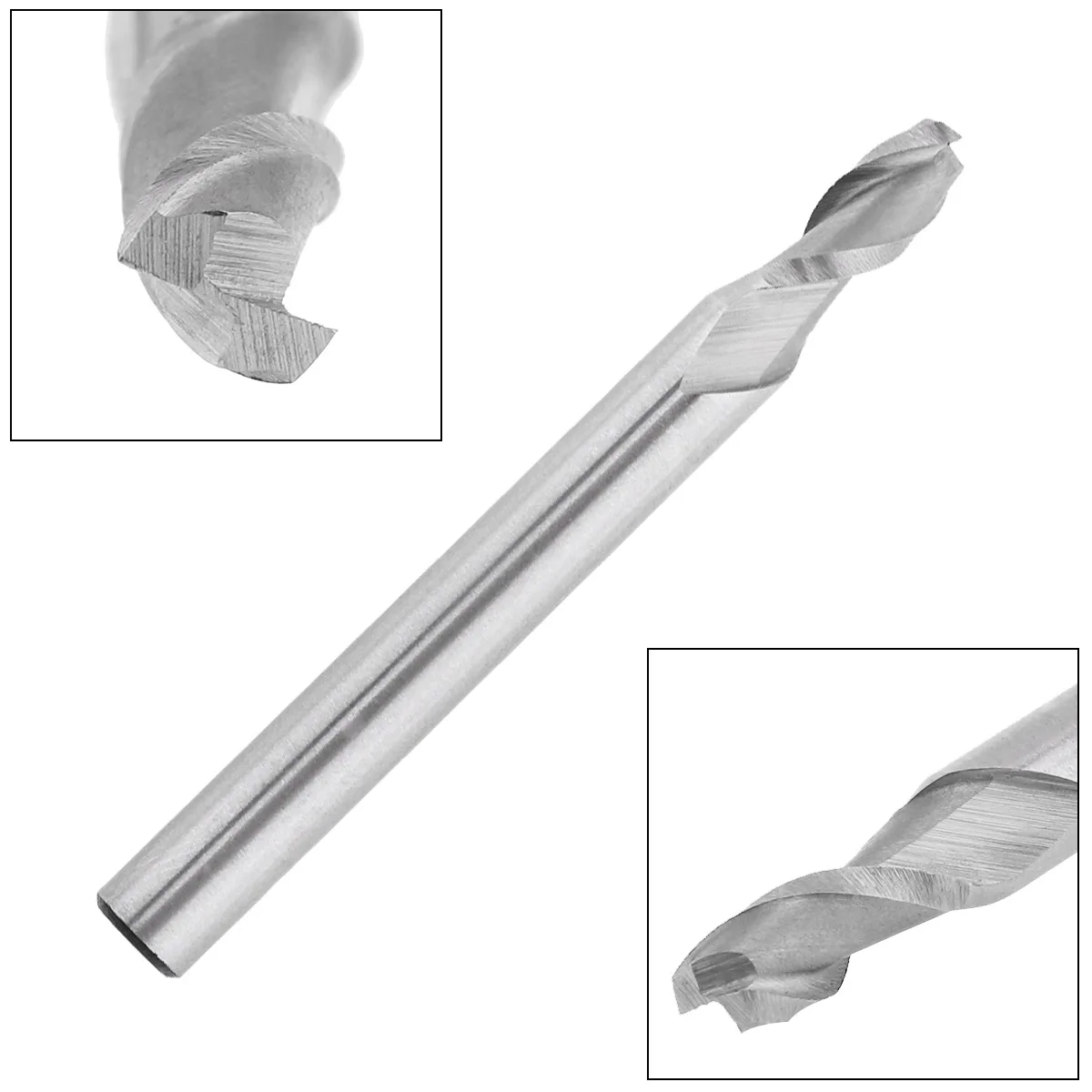

5mm 2 Flute HSS End Mill Cutter with Super Hard Straight Shank for CNC Mold Processing