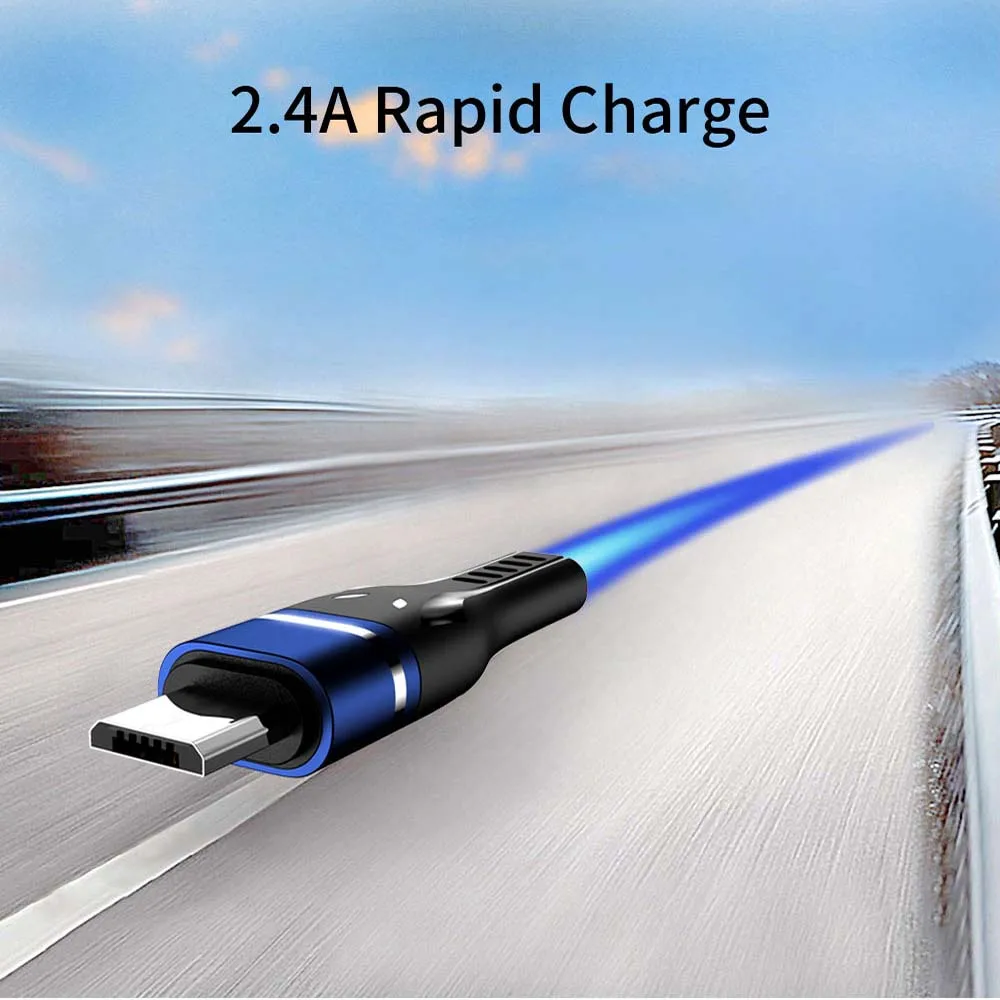 Кабель Micro USB AFY 2.4A для быстрой зарядки зарядный кабель Microusb Samsung Xiaomi передачи