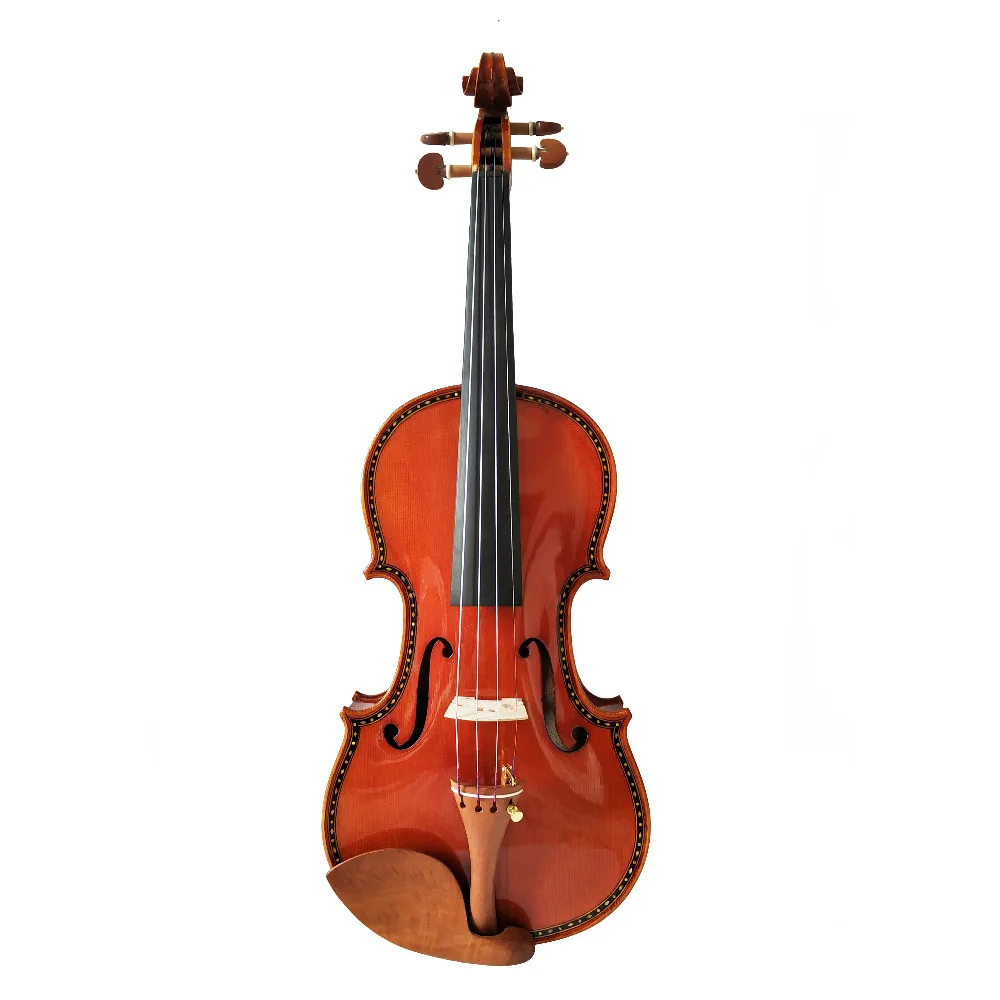 Копия Stradivarius 1715 ручная резьба цветок FPVN02 скрипка+ карбоновое волокно лук пенопласт чехол