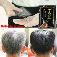 30 г/пакет белые волосы в черный мгновенный краска для волос оттеночный шампунь завод имбирь экстракты мягкая формула Инструменты для укладки волос