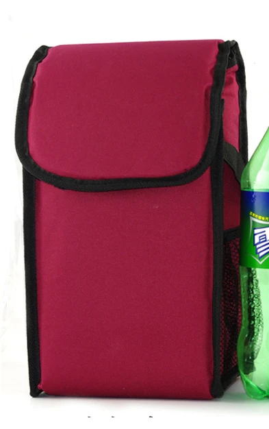 Утолщенная сумка-холодильник из ткани Оксфорд Портативный напитки молоко еда свежий Перевозчик Прохладный мешок изолированный пакет льда банки держатель Ланч пикника коробка - Цвет: red big size