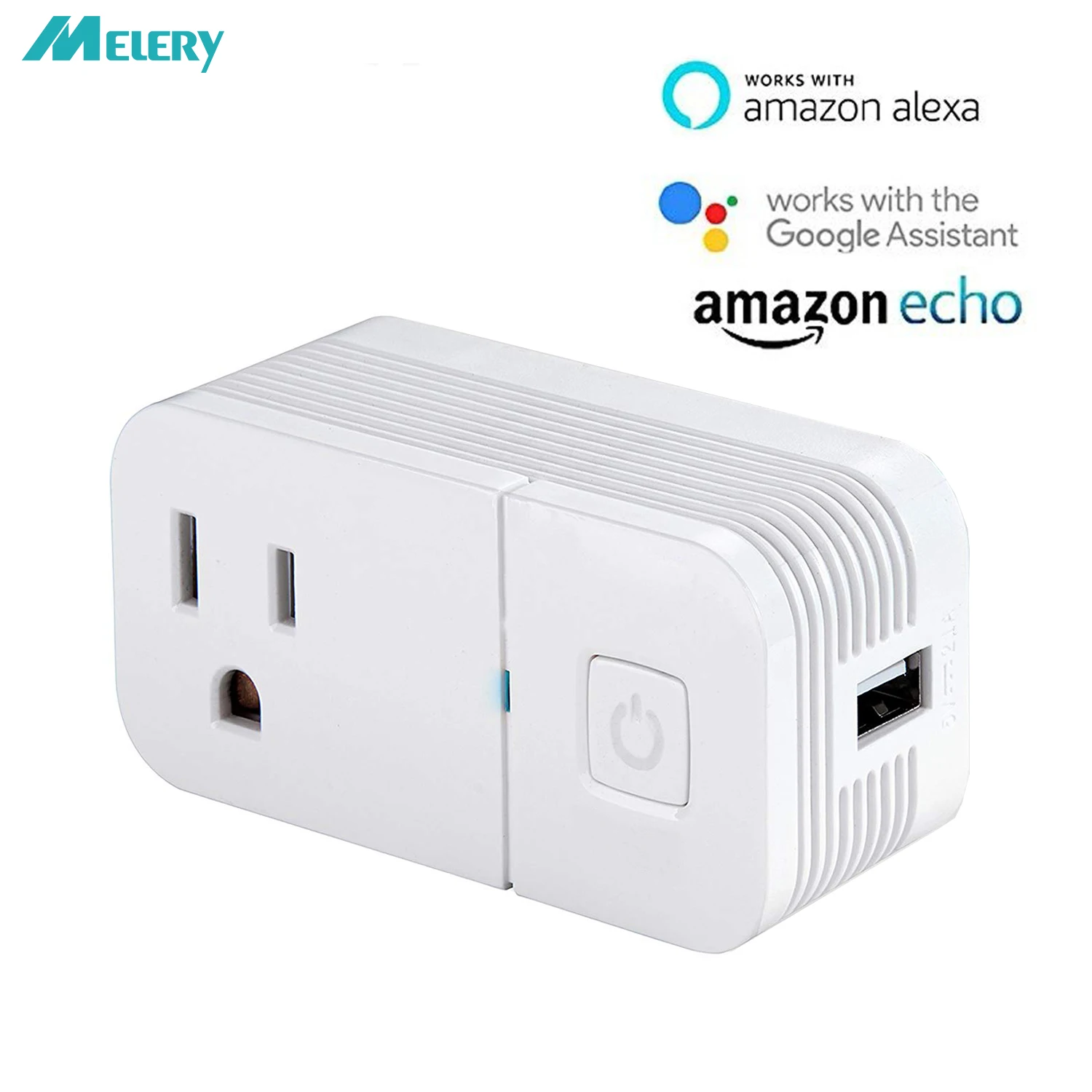 Wifi розетка умная с USB зарядным устройством Совместимость Amazon Alexa Google Home мини пульт