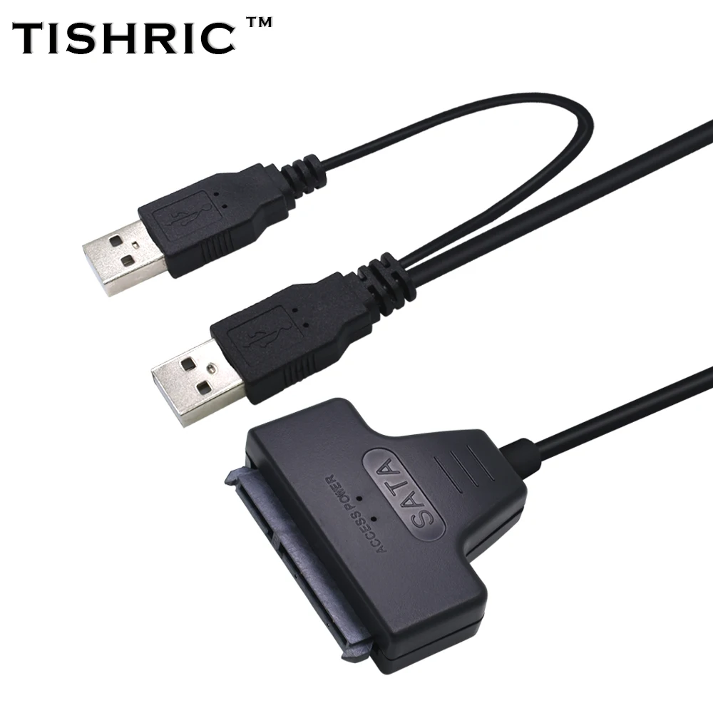 TISHRIC 2017 New Arrival Usb 2.0 To 7 15 22pin Sata Adapter Cables