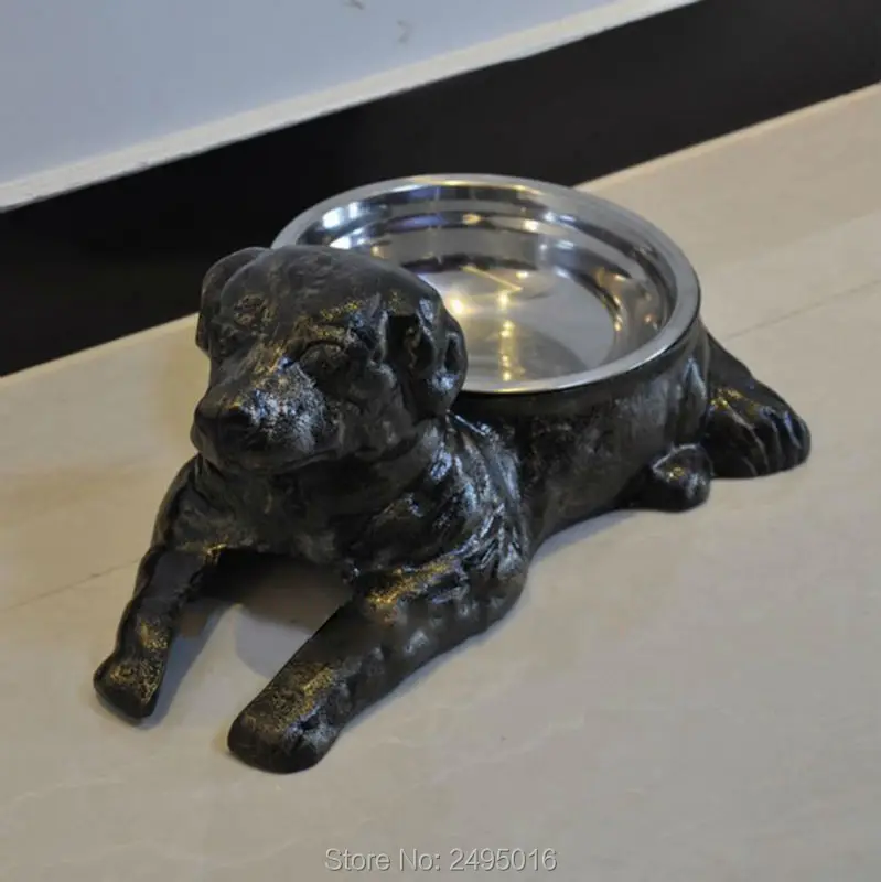 cast iron dog bowl