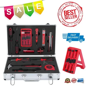 

28 PCS Tool High Performance Mobile Workshop Toolbox Durable Garage Hand Tool Kit With Aluminum Case Multifunction Repair Tools