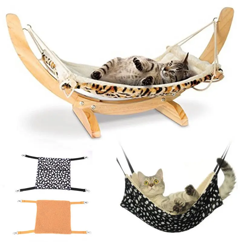 

Cat Bed Hammock Warm House Soft Ferret Rest Fur Hanging Cat Cage Pets Supplies