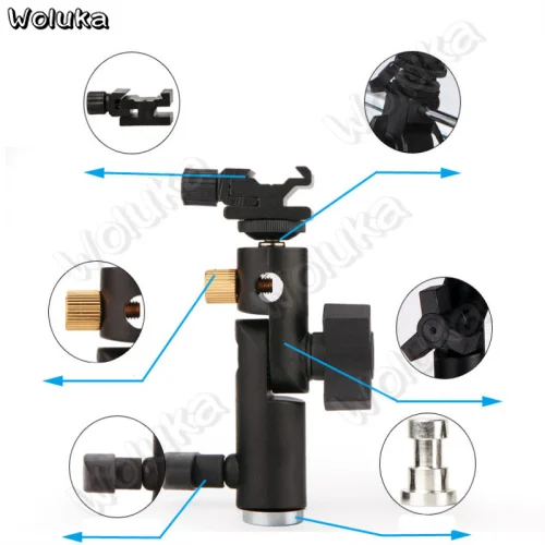 Е-образные щипцы для установки гнездо вспышки+ 2-х метровый Рамка светильника+ 43 дюймов светоотражающий зонт-машина аксессуары для вспышки комплект для фотосессии CD50 T10
