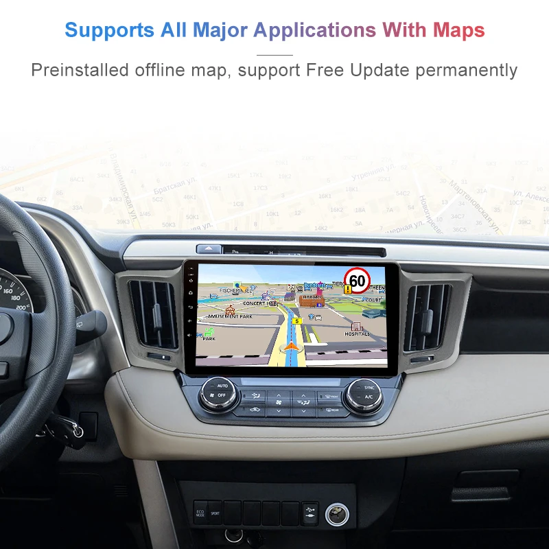 Top Junsun V1 2G+32G Android 8.1 4G Car Radio Multimedia Video Audio Player WiFi Navigation GPS For Toyota RAV4 4 2013-2018 2 Din 2