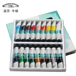 Набор акриловых красок Winsor Newton, 24 цвета, настенная краска, пигмент, текстиль, пигмент, окрашенный пропиленовый пигмент, Набор для творчества