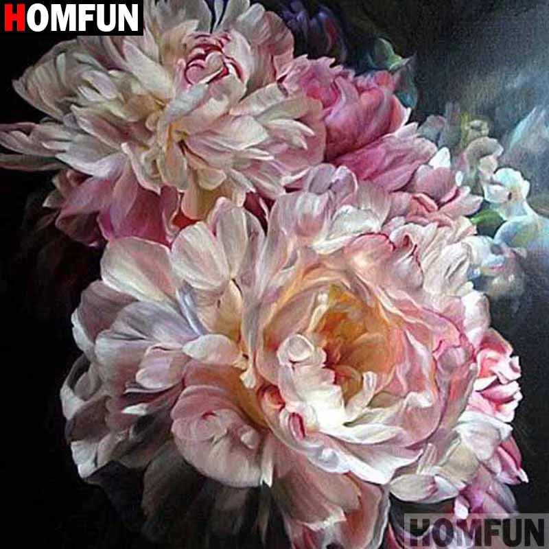 

HOMFUN Full Square/Round Drill 5D DIY Diamond Painting "Flower landscape" Embroidery Cross Stitch 5D Home Decor Gift A17861