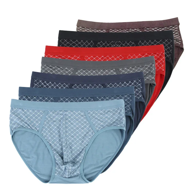 [3pc] 3XL Man Underwear Sexy Plus Briefs Shorts Bamboo Men Briefs Underpant Man Underwear brief