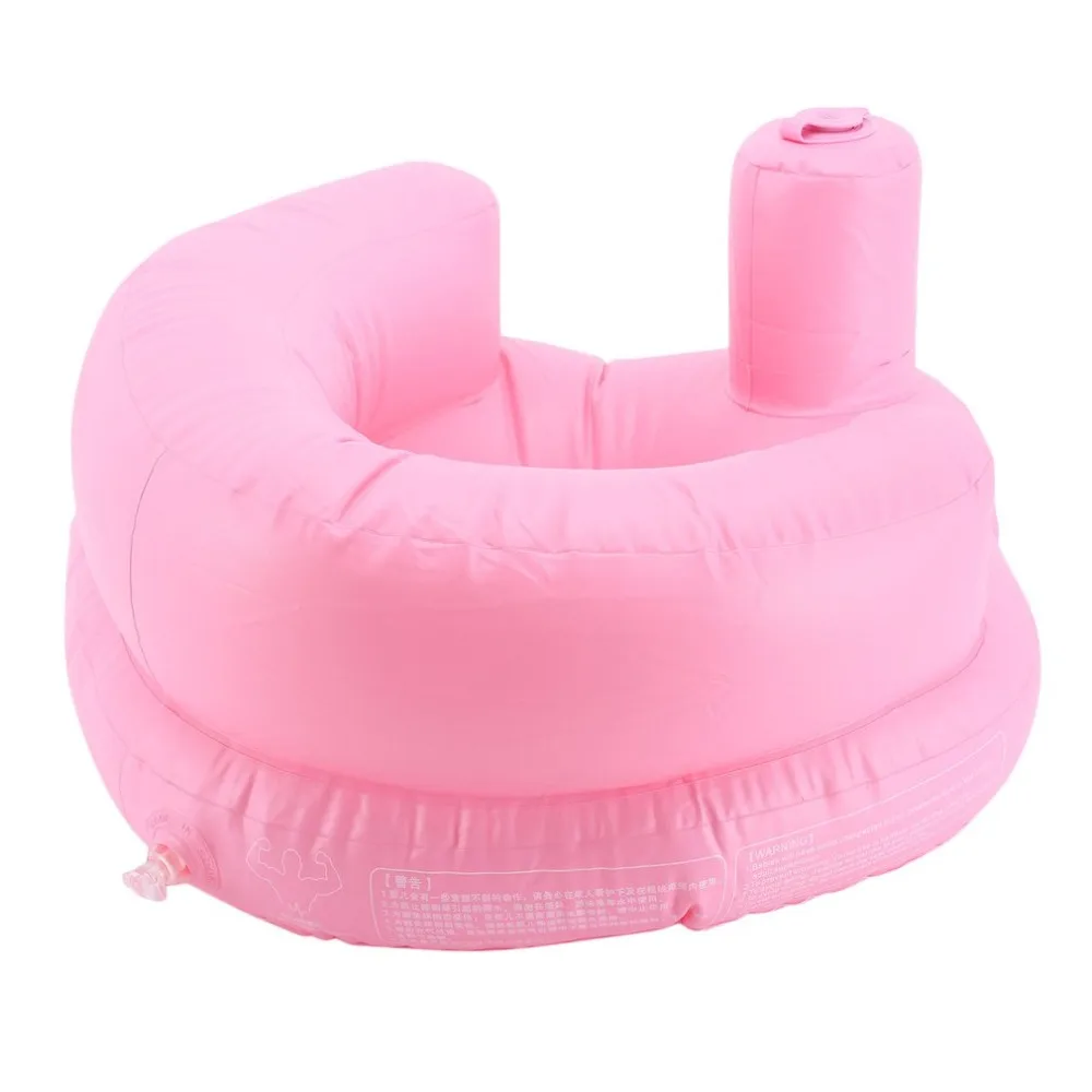 Kids Baby Seat Inflatable Chair Sofa Bath Seats Dining Pushchair Pink Green PVC Infant Portable Play Game Mat Sofas Learn Stool
