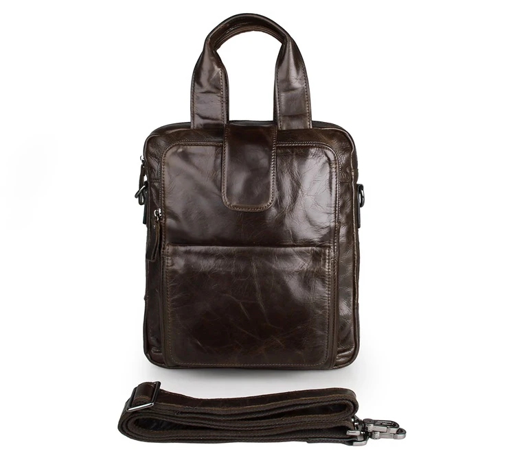 

Genuine Leather JMD Men's Multiple Used Handbag Small Messenger Bag 7266C