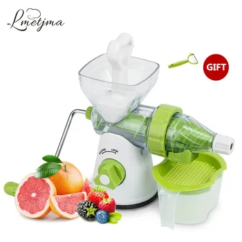 

LMETJMA Home Manual Juicer Hand Crank Health Juicer Kitchen Fruit Squeezer With Long Handle Apple Orange Juicer LK0724A