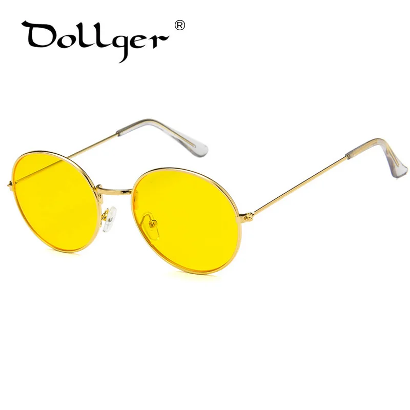 

Dollger New color sunglasses transparent ocean sunglasses men women retro sunglasses Korean version of the circular jelly s1569