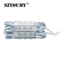 SZYOUMY 220 V 110 V светодиодный модуль SMD 2835 3 светодиодный s IP66 Водонепроницаемый инъекций объектив супер яркий для реклама знак света Подсветка