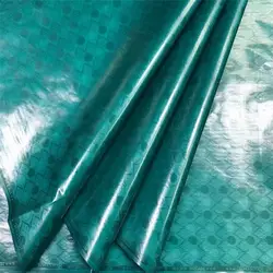 Африканская раковина riche getzner зеленая кружевная ткань флэш мягкая ткань atiku для мужчин Высокое качество жаккард Анкара ткань 5 ярдов/партия