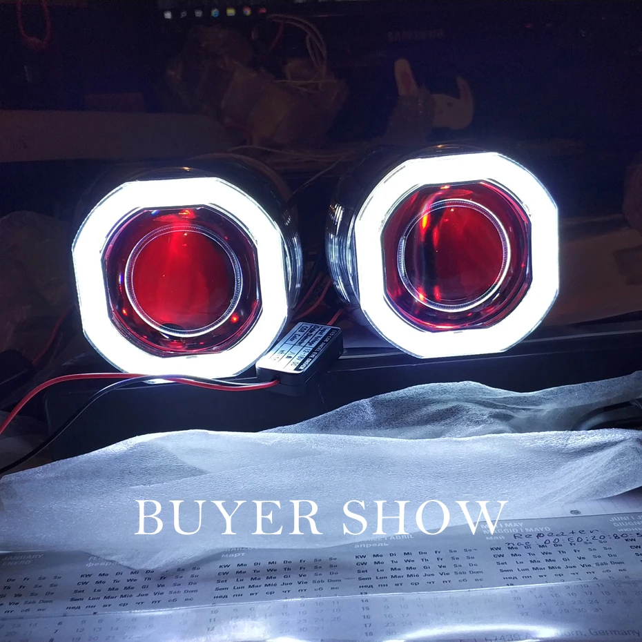 RONAN 2 5 Bi xenon HID объектив для проектора комплект фар квадратный светодиодный COB
