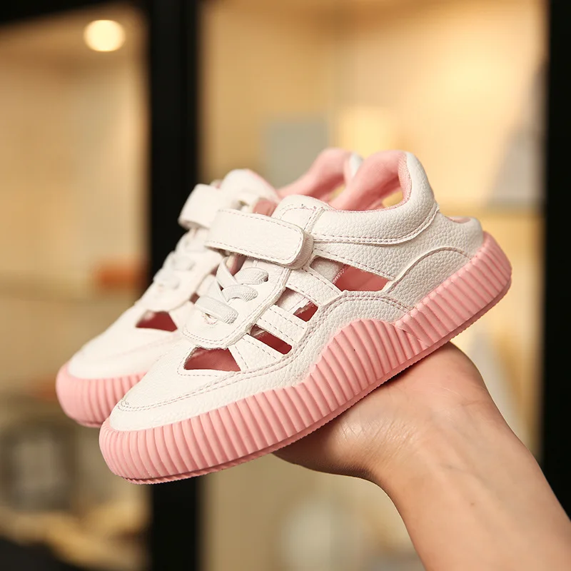 

Children Girls Shoes Hollow Out Kids Sandals Candy Colors Summer Boy Beach Sandals Fashion Flat Roman Shoes Girls Sandal TX351