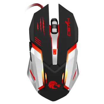 

EPULA 2020 Fashion Wired Office Game Mouse 6Button Wired LED Light Up Gaming Mouse 5500 DPI For Laptop Or PC Mice
