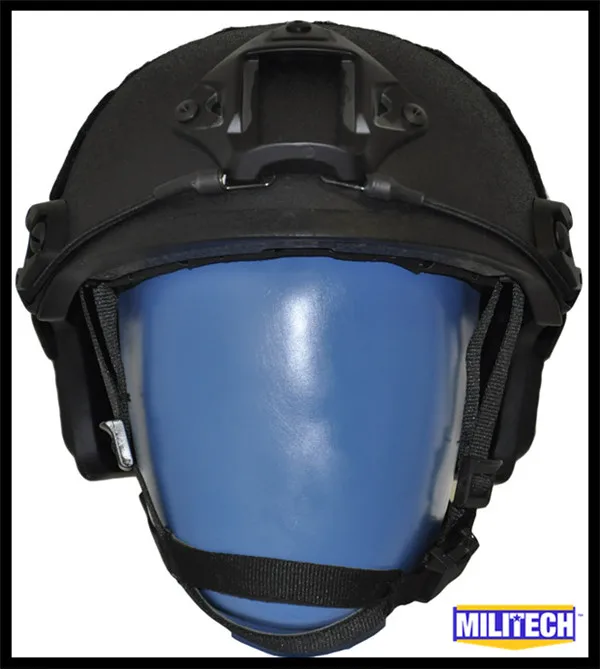 MILITECH FAST Black FA Style Super ABS Airsoft Tactical Helmet Ops Core