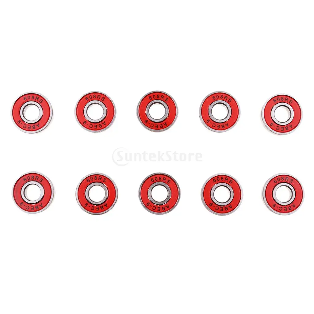 10 шт. ABEC 9 608RS роликовые подшипники для роликовых коньков скутер скейтборд