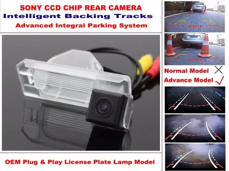 For Mitsubishi Outlander Sport 2010~2015 Smart Tracks Chip Camera  HD CCD Intelligent Dynamic Parking Car Rear View Camera (3)
