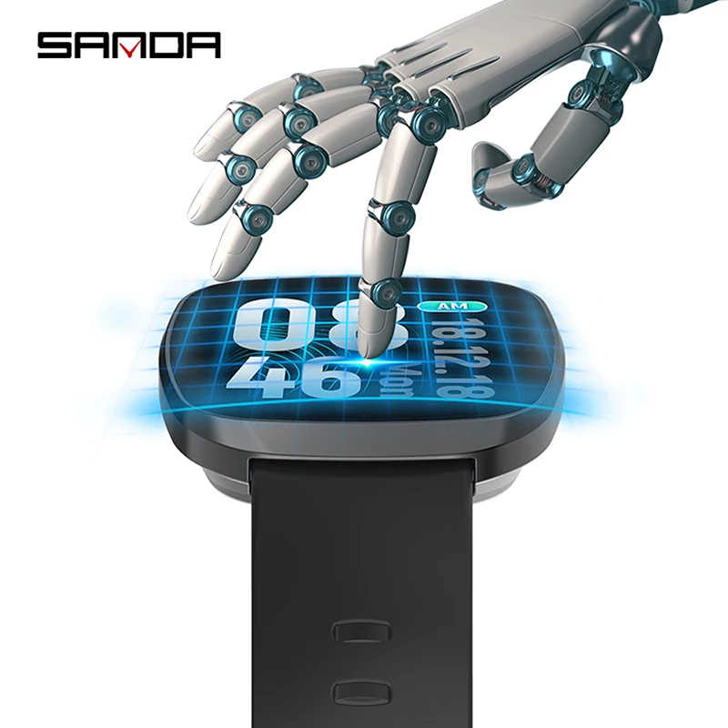SANDA GT103 Fashion Men Smart Blood Pressure Sport Wristwatch Heart Rate Monitor Watch IP67 Waterproof Digital Clock Wristwatch SANDA GT103 Fashion Men Smart Blood Pressure Sport Wristwatch Heart Rate Monitor Watch IP67 Waterproof Digital Clock Wristwatch