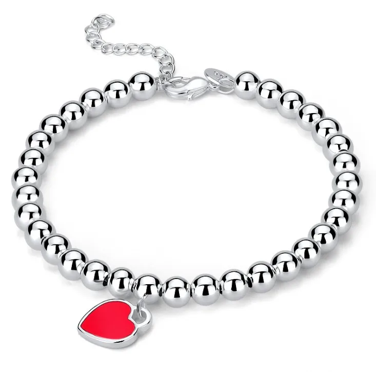 

Fashion Jewelry TIFF Crystals from 925 Silver Bead Bracelet Beaded Hearts Love Women's Mother's Day Gifts