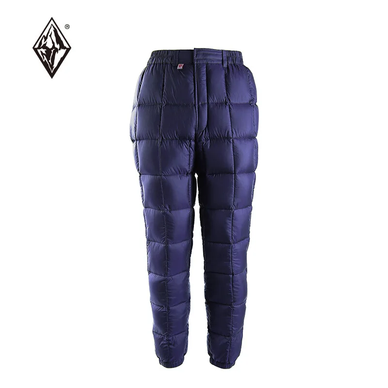 BlackIce ультра-легкий Открытый кемпинг теплый термальный 90/10 gray Goose вниз брюки FP700+ черный/синий на выбор - Цвет: Blue