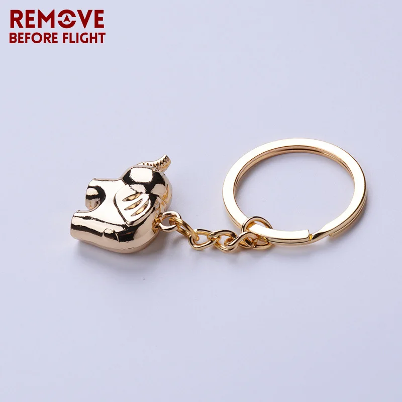 Fashion Jewelry Creative Key Chain of Gold-color Elephant Shaped Keychain Christmas Gifts Key Chains Animal Ring Chaveiro 5