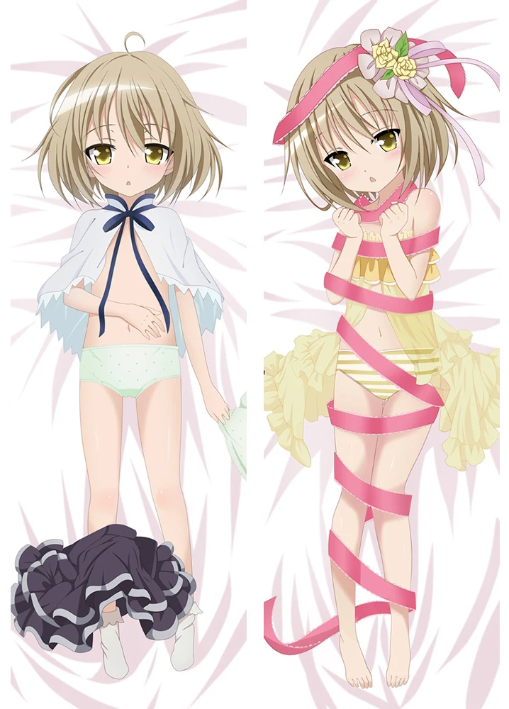 2018 July Japan Anime Tenshi no 3P! Momijidani Nozomi Ogi Koume Dakimakura наволочка для тела обнимающая подушка