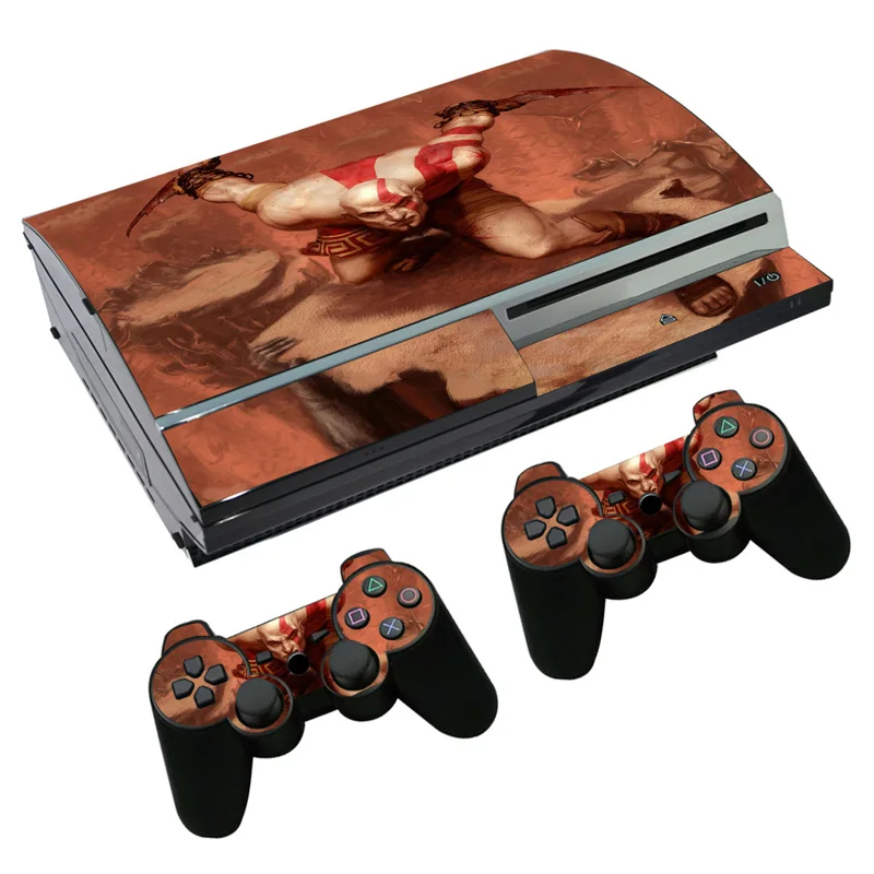 Игра God of War наклейка на кожу для PS3 Fat playstation 3 консоль и контроллеры для PS3 Скины Виниловые наклейки