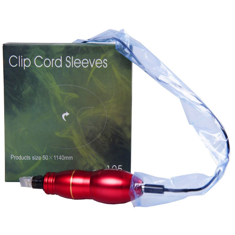 

125Pcs/pack Tattoo Clip Cord Sleeves Bags Supply Disposable Covers Bags for Tattoo Machine Professional Tattoo Accessory blue